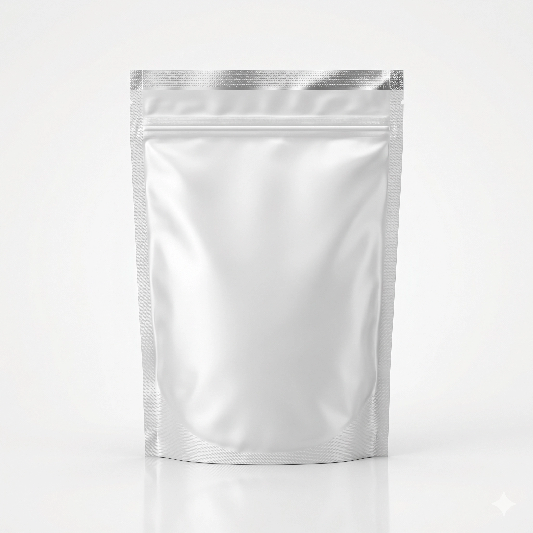 Cleanroom grade white mylar packaging.
